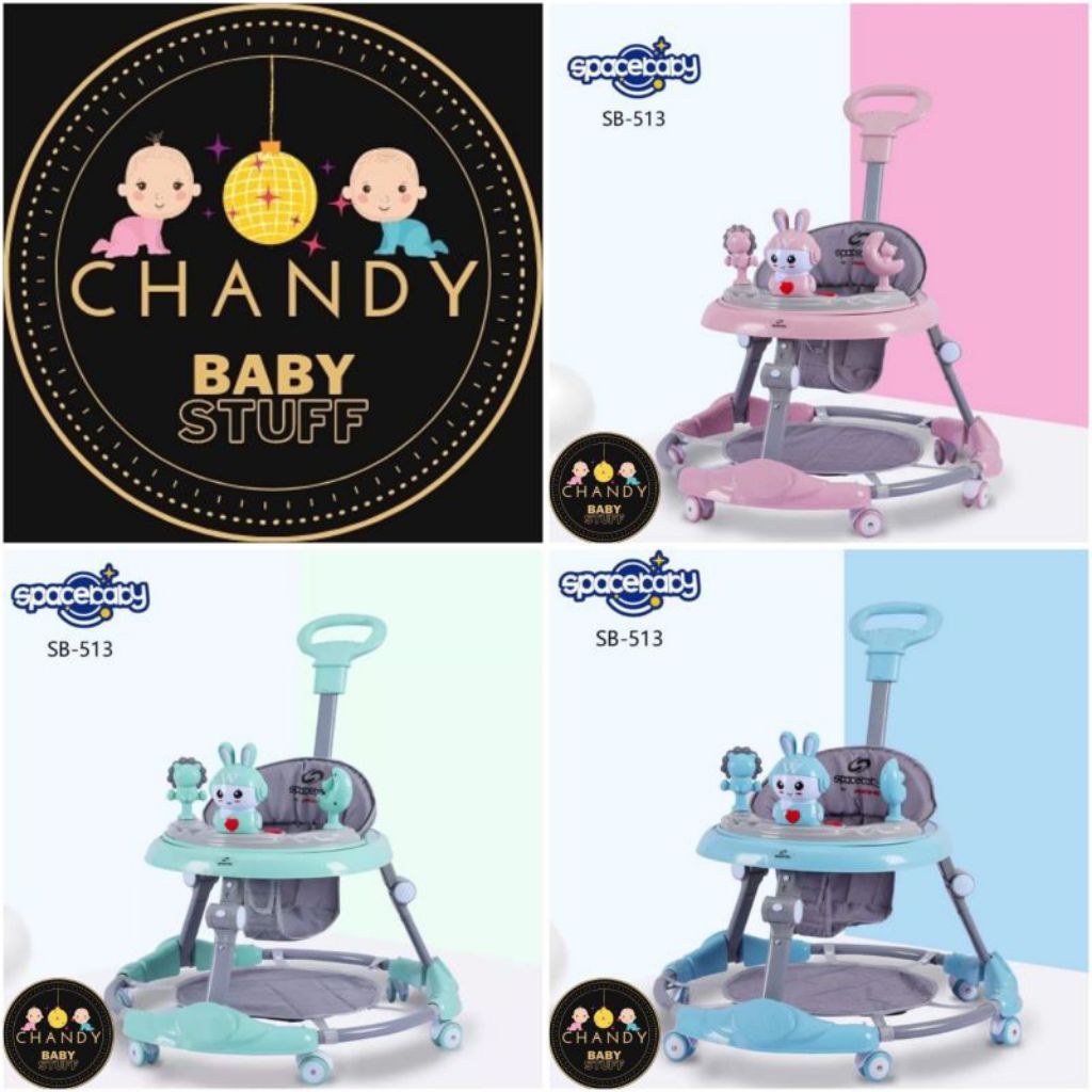 Jual BABY WALKER SPACE BABY SB 511/SB 308/SB 516/SB 307/SB 305/SB 304 ...