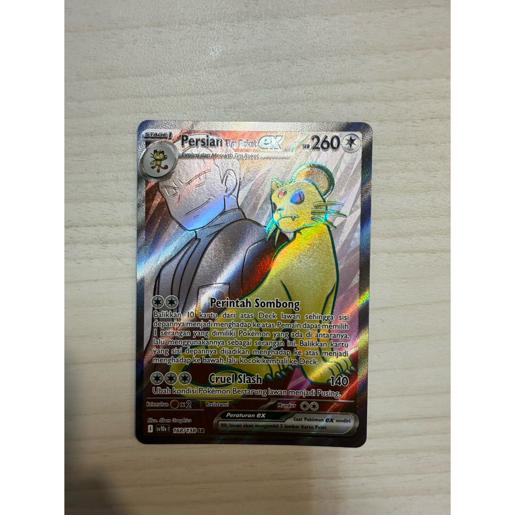 Jual Persian Tim Rocket SR Pokemon TCG Indonesia | Shopee Indonesia