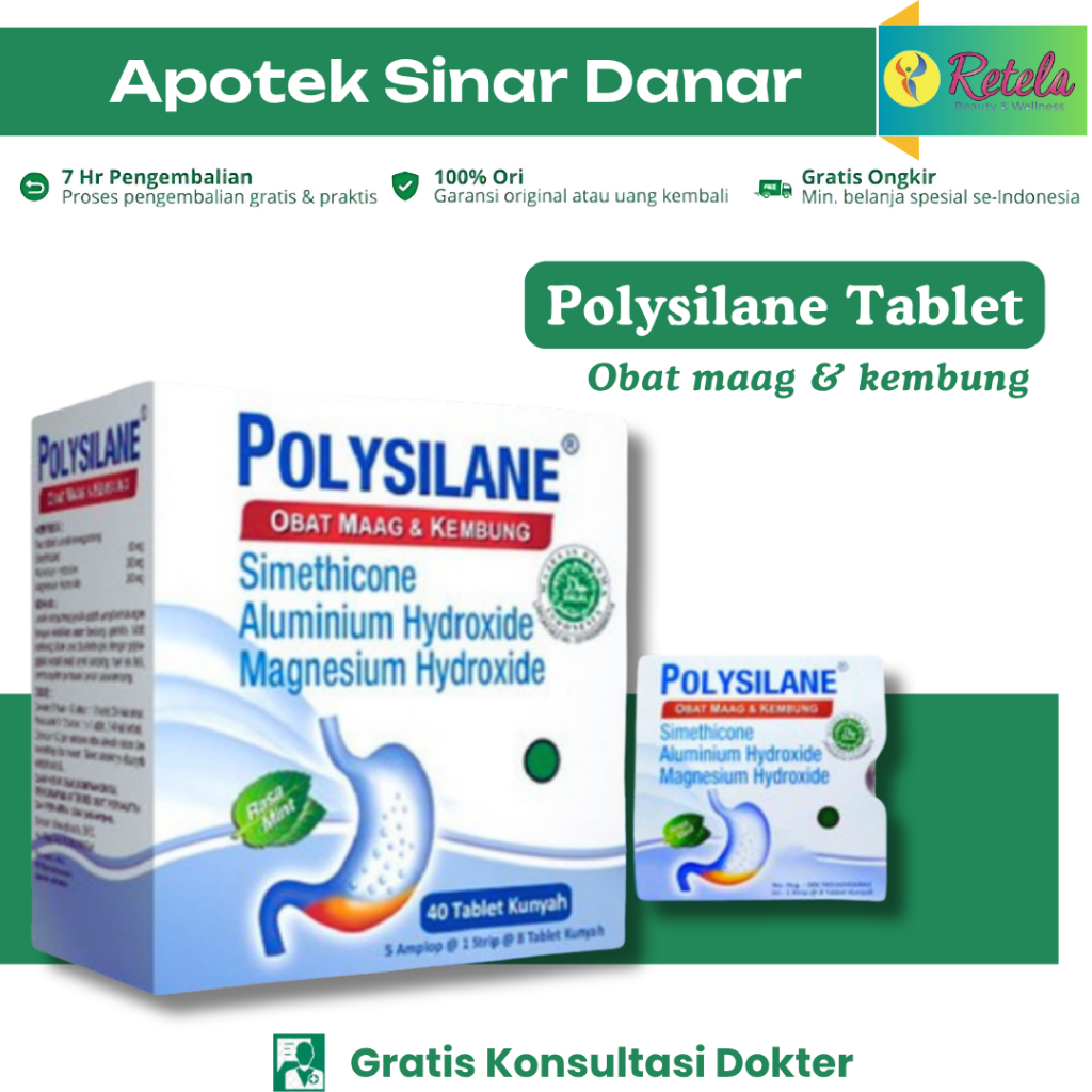Jual POLYSILANE TABLET KUNYAH 1 BOX | Shopee Indonesia