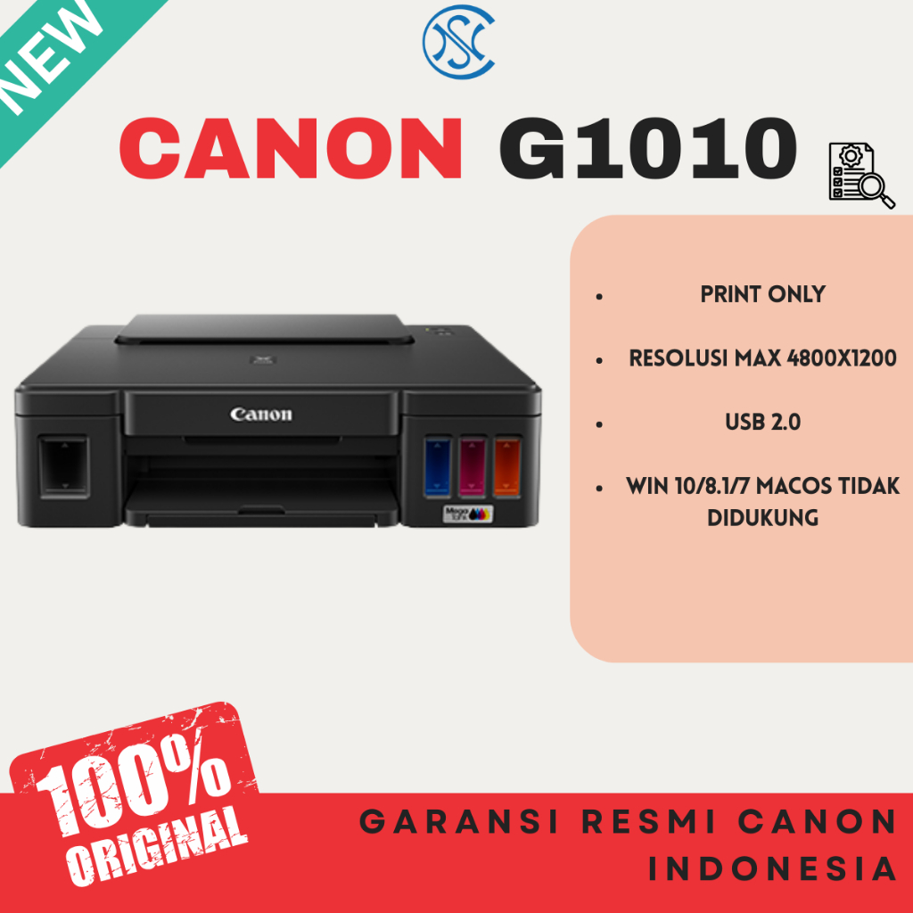 Jual PRINTER CANON PIXMA G1010 INK TANK ORIGINAL | Shopee Indonesia