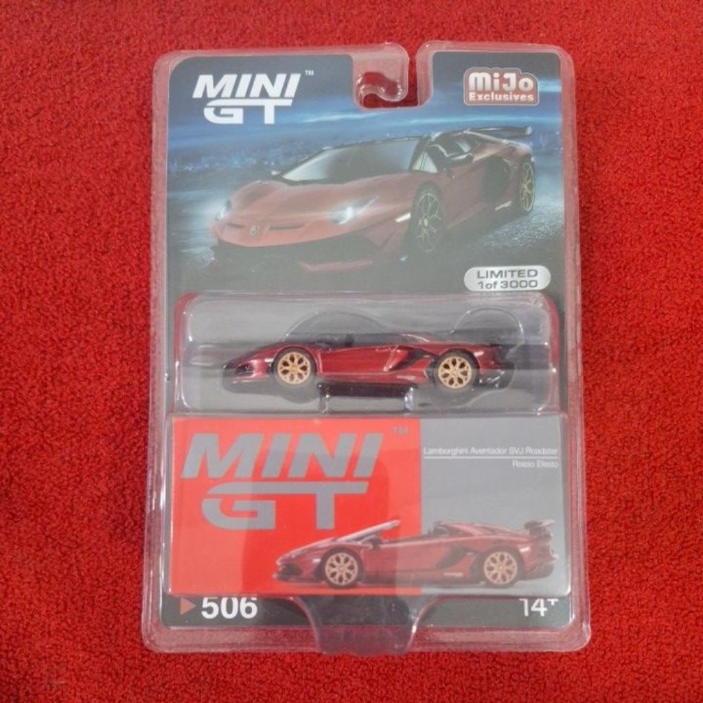 Jual Mini GT 506 Lamborghini Aventador SVJ Roadster Rosso Efesto ...