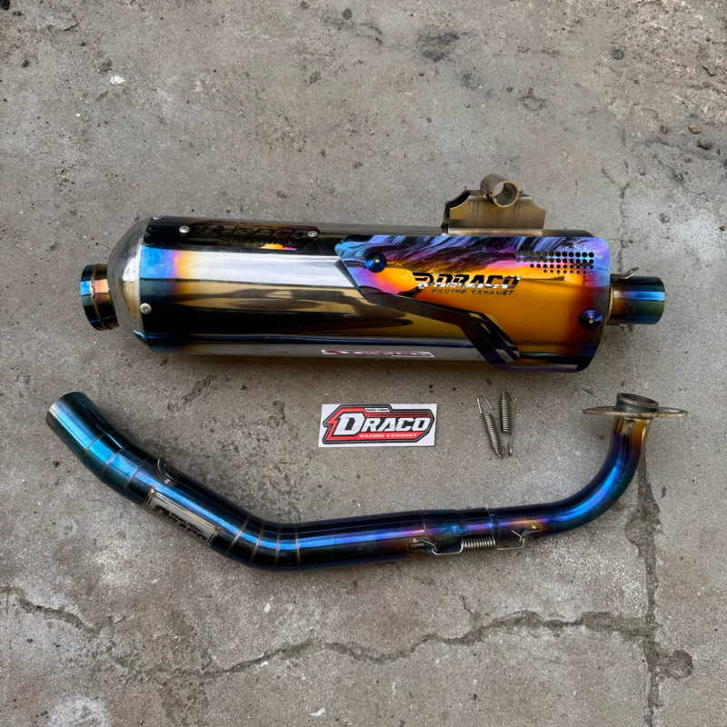 Jual Knalpot std racing Draco full blue in 38 Vario aerox nmax pcx KZR ...