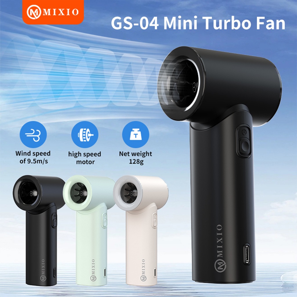 Jual MIXIO GS-04 Mini Kipas Angin Turbo Strong Portable Handheld ...