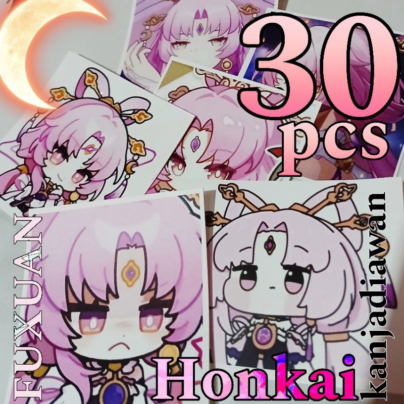 Jual Stiker fu xuan Honkai Star Rail 30 pcs Fuxuan Honkai Anime sticker ...