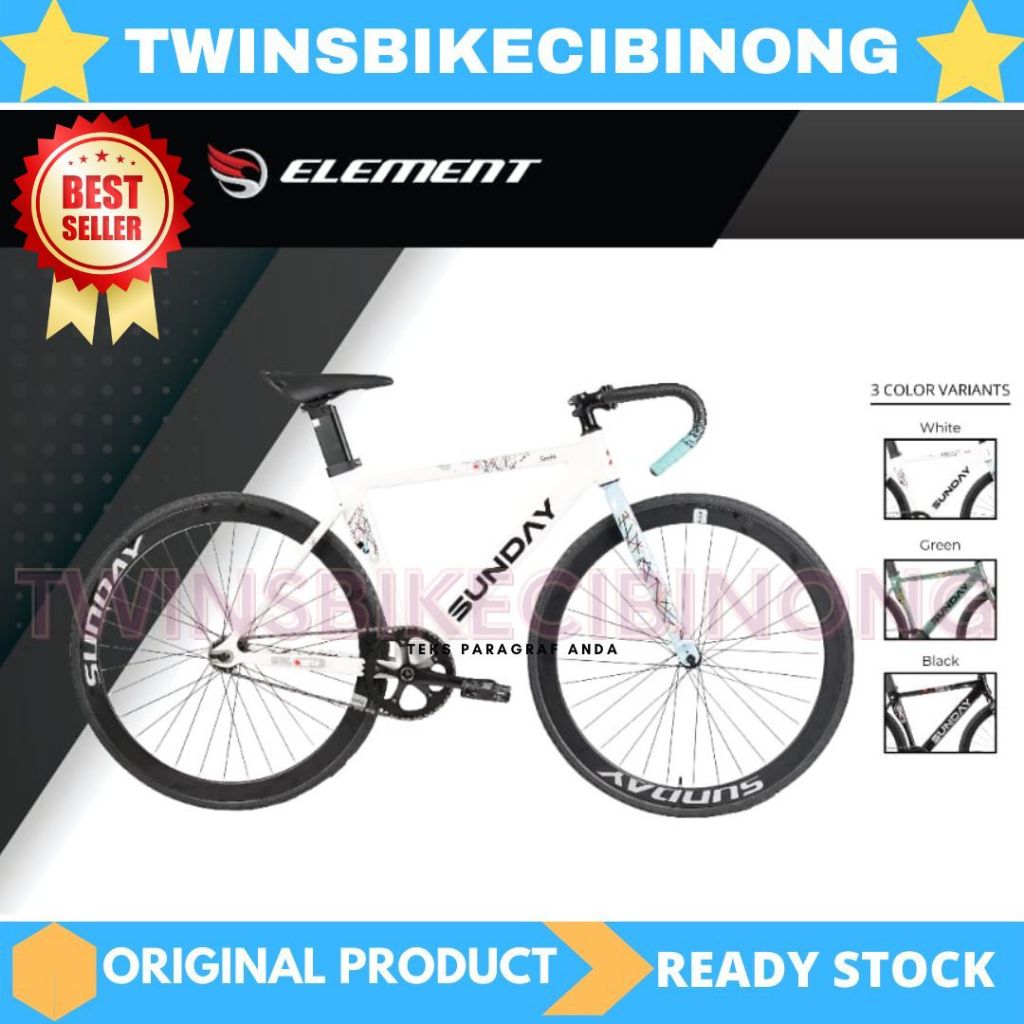 Jual Sepeda Fixie Element SUNDAY SKID ALLOY NEW 2025 | Shopee Indonesia