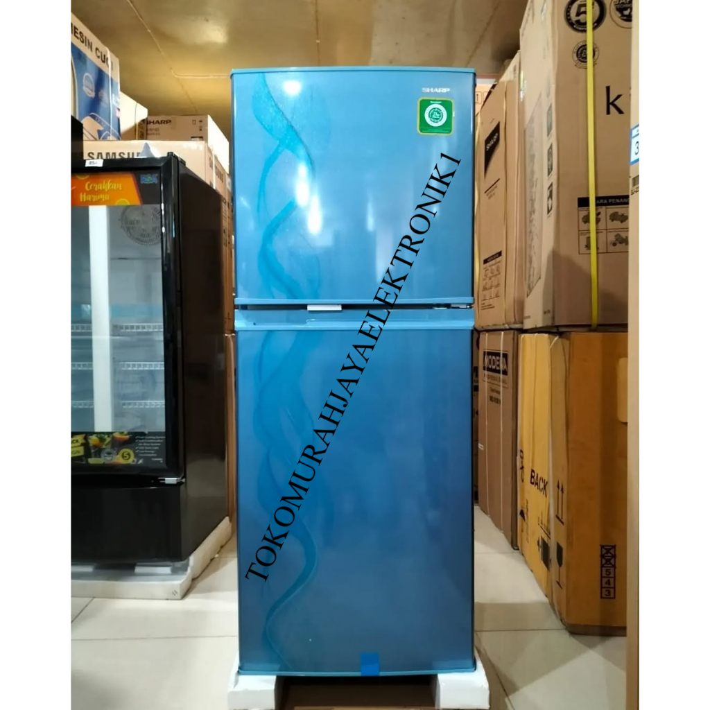 Jual Kulkas Sharp 2 Pintu Refrigerator SJ-237ND-AB/AP Tanpa Bunga Es ...