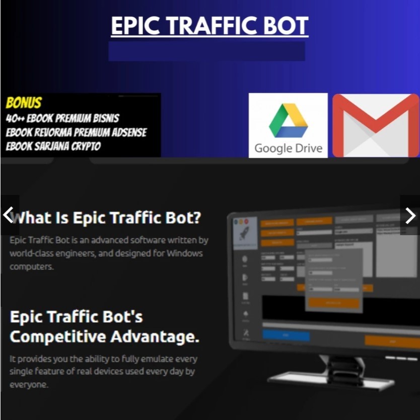Jual Tools Epic Traffic Bot Pro 3 Latest Version Cara Cepat
