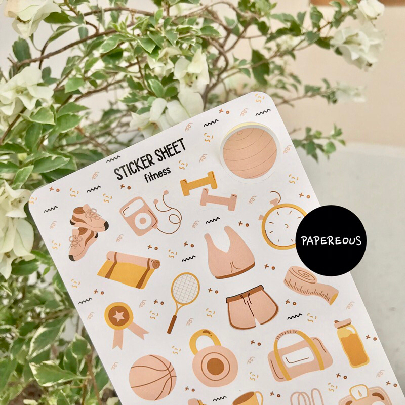 Jual STICKER FITNESS / STICKER WORKOUT / STICKER SHEET | Shopee Indonesia