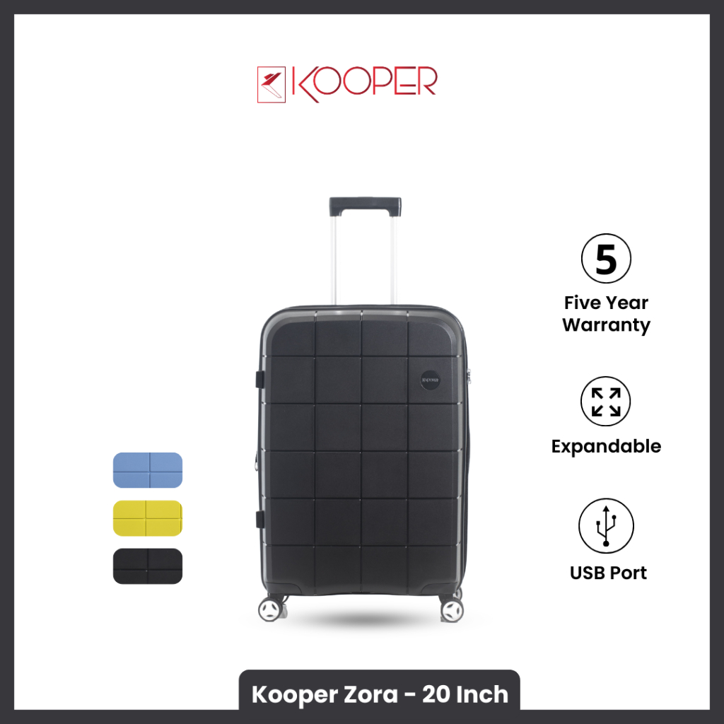 Jual Kooper Zora PP2203 Koper Hardcase - 20 Inch Koper Kabin Koper ...