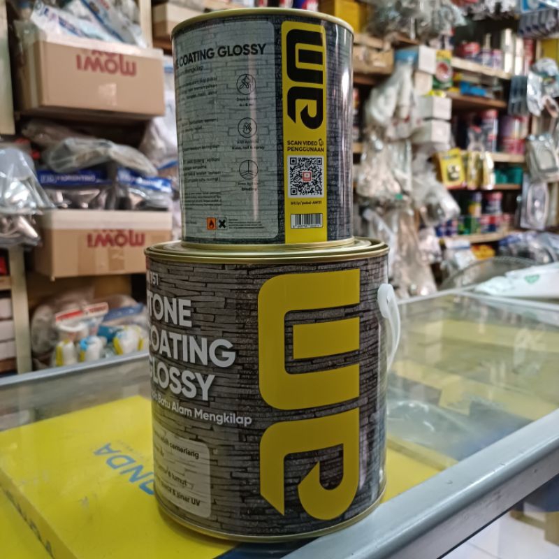 Jual COATING BATU ALAM AM 151 GLOSSY 2.5 Liter | Shopee Indonesia