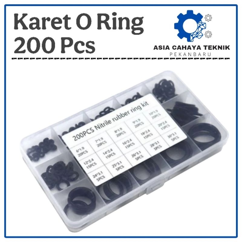 1200pcs Rubber O-Rings 24Size NBR Washer Gasket Sealing