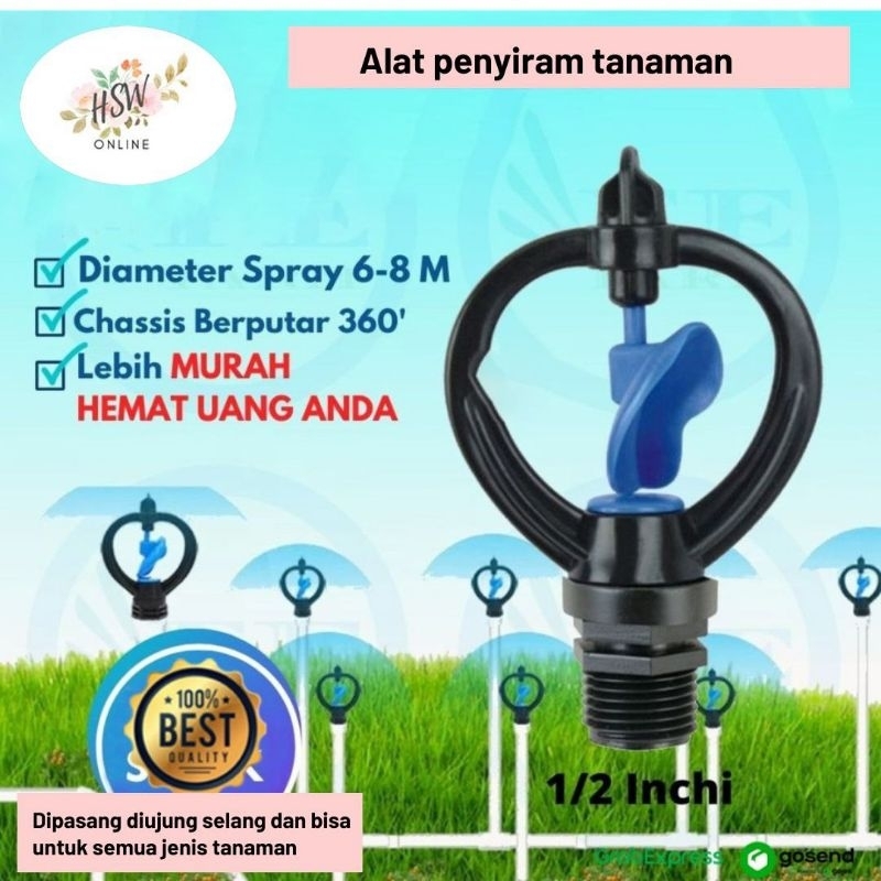 Jual Alat Penyiram Tanaman Sprinkler Air Butterfly Spray Kincir Air ...