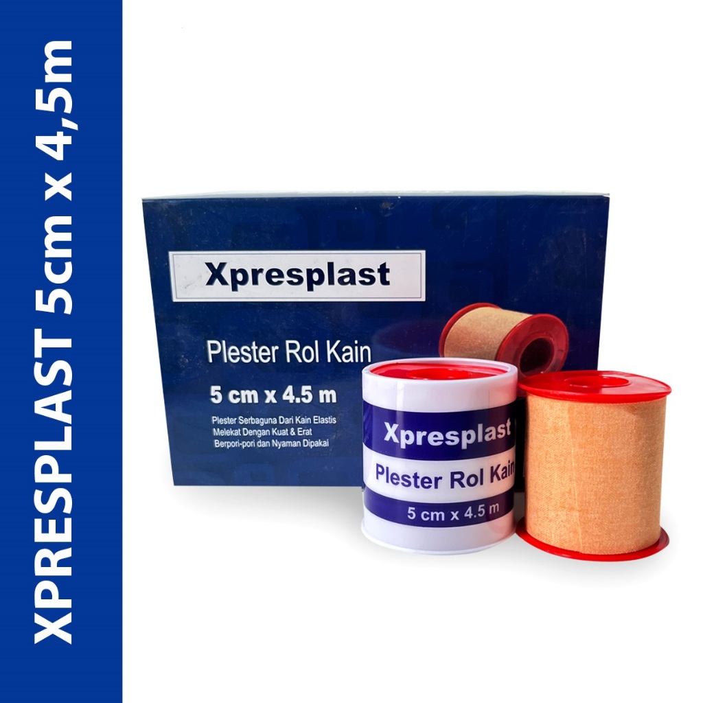 Jual Plester Rol Kain 5cm x 4,5m Xpresplast Gidcare / sejenis ...