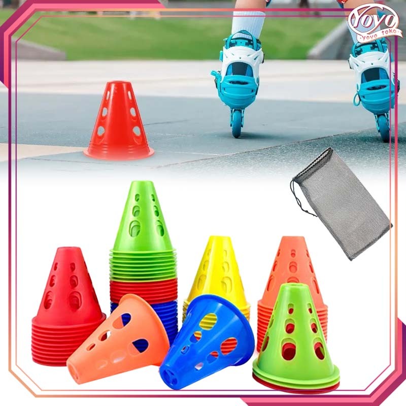 Jual 5warna * 4pcs Cone Sepatu Roda Inline Skate Kerucut + Penyimpanan ...