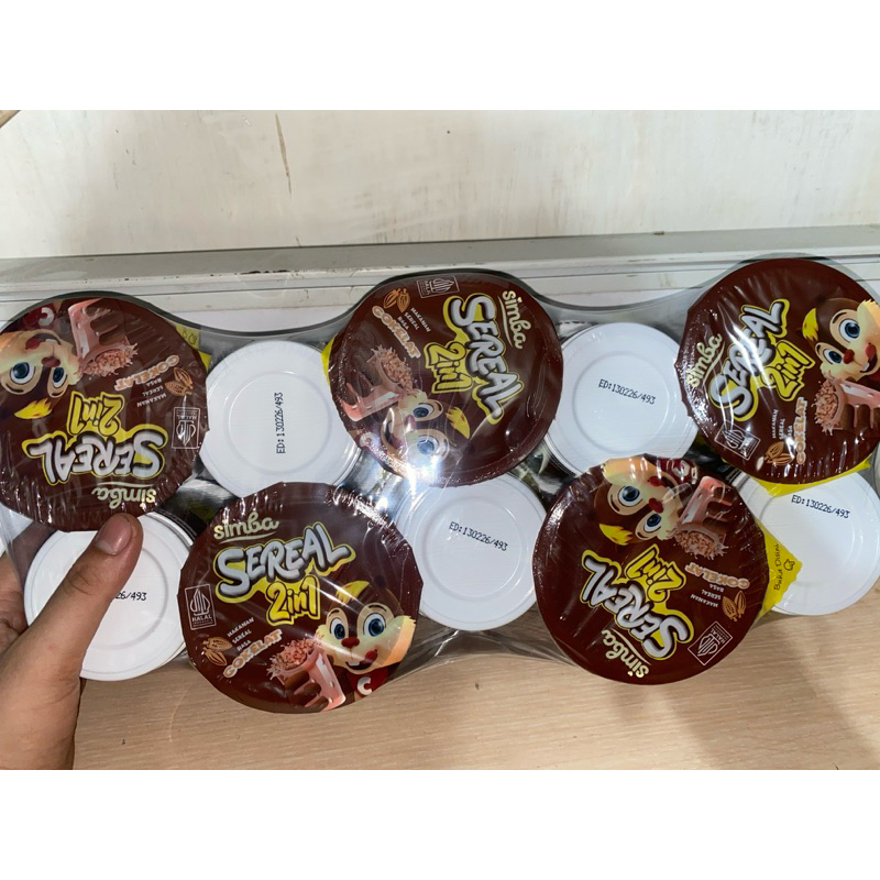 Jual Simba Cup Sereal 2in1 22gr – 1 Pack Isi 10 Cup (Coklat & Stroberi ...
