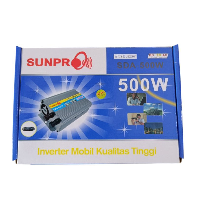 Jual Power inverter Sunpro DC to AC 500W SDA-1000W-2000W | Shopee Indonesia