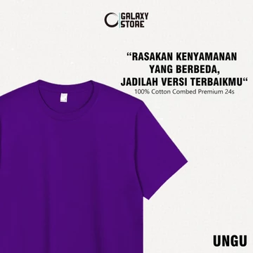 Kaos Polos Cotton Combed 24s Premium Lengan Pendek