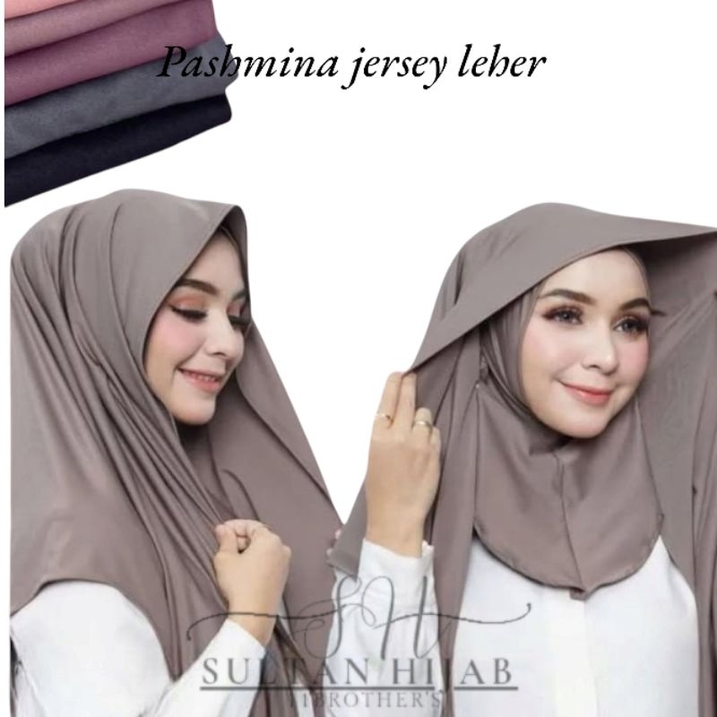 Jual Pashmina Inner Menutup Leher // Pashmina Instan 2IN1 // Pashmina ...