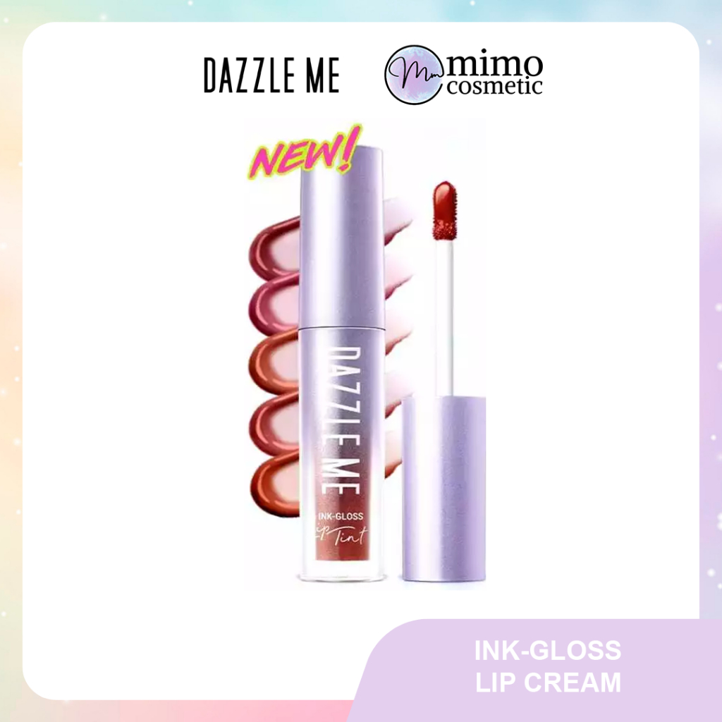 Jual DAZZLE ME Ink-Gloss Lip Gloss Tinted Stain Tint Watery Ink Gel ...