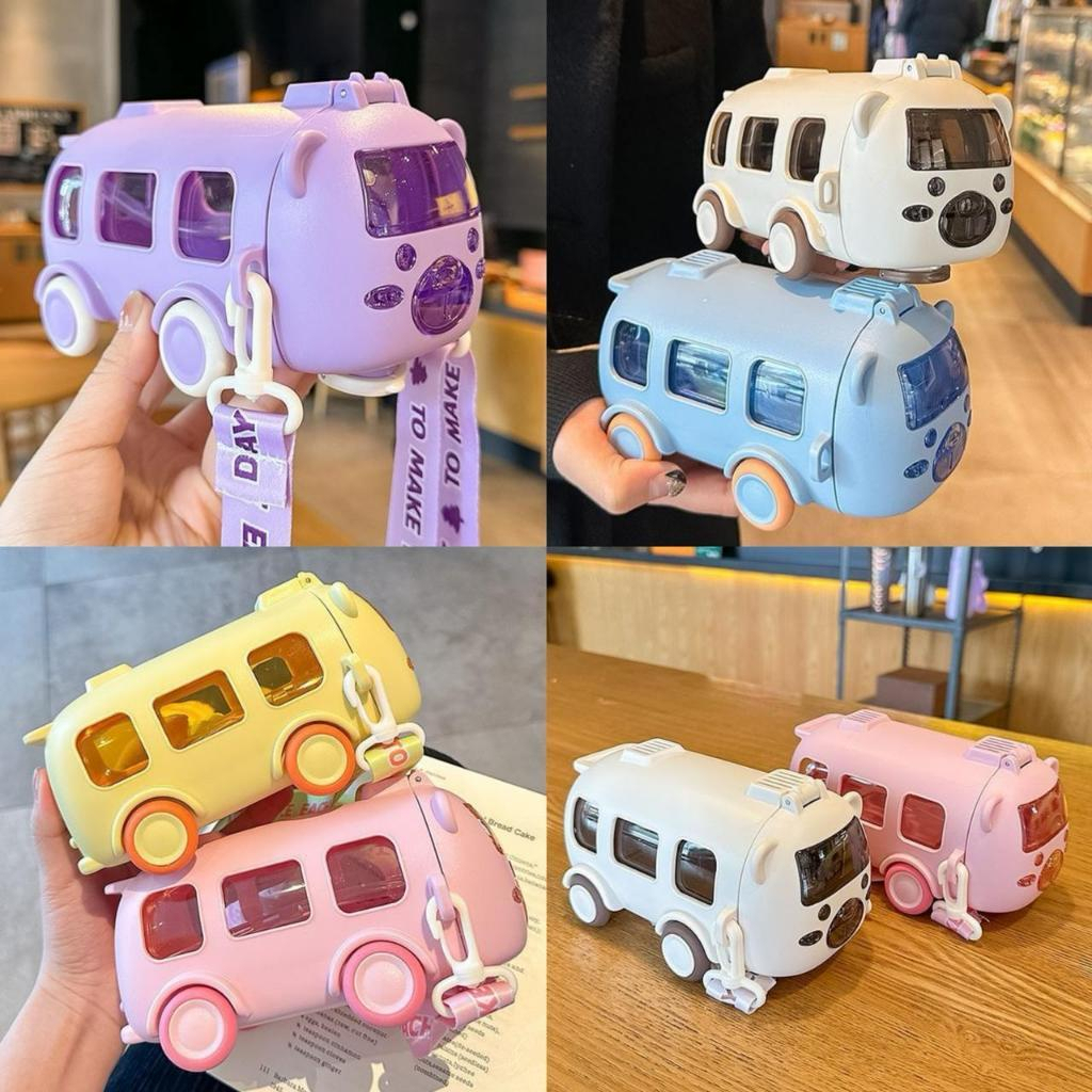Jual BOTOL MINUM ANAK LUCU BENTUK BUS BOTOL CUTE BUS KAPASITAS 500 ML ...