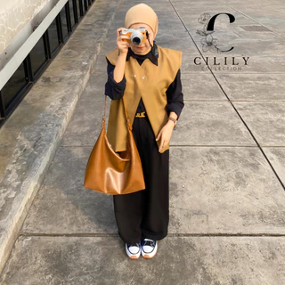 CILILY- Vest Korean Style Rompi Atasan Wanita Nuna