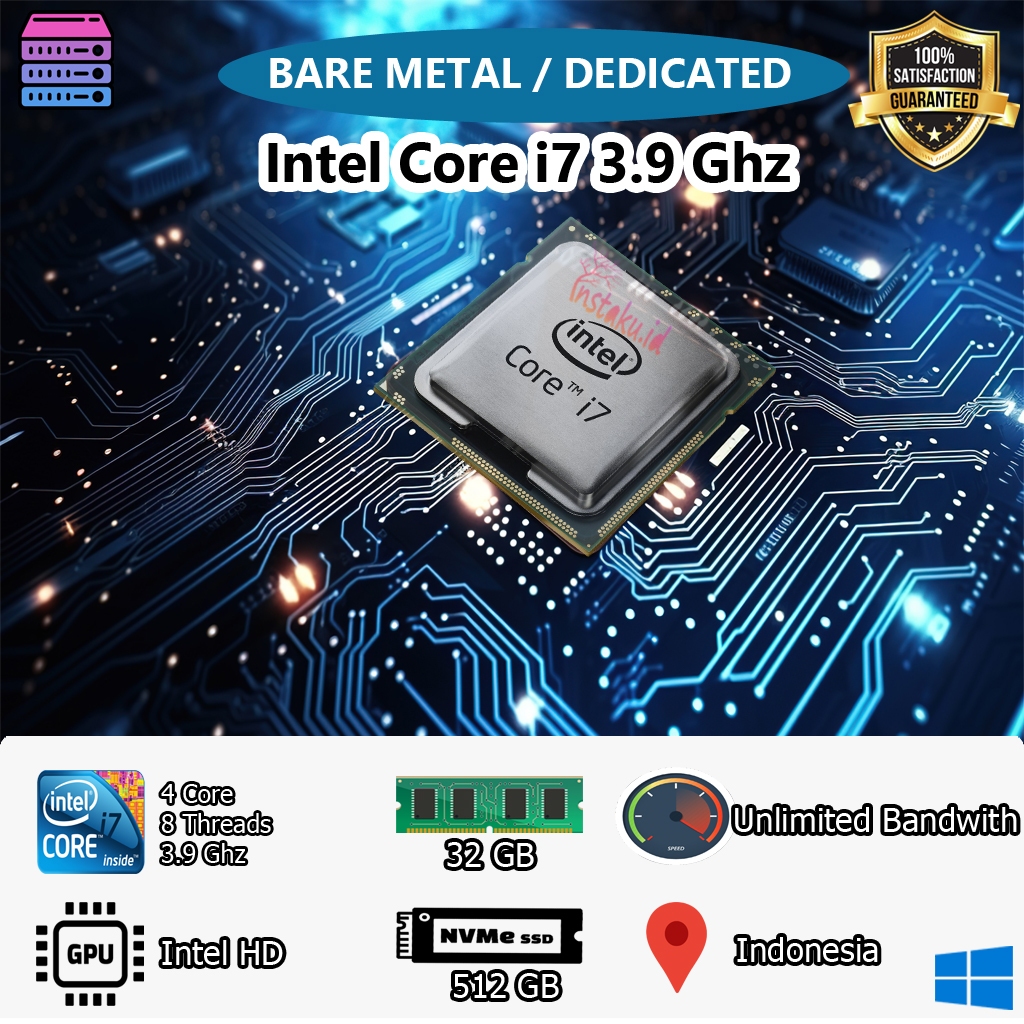 Jual RDP Bare Metal / Dedicated Server / RDP Emulator Intel i7 RAM 32 ...