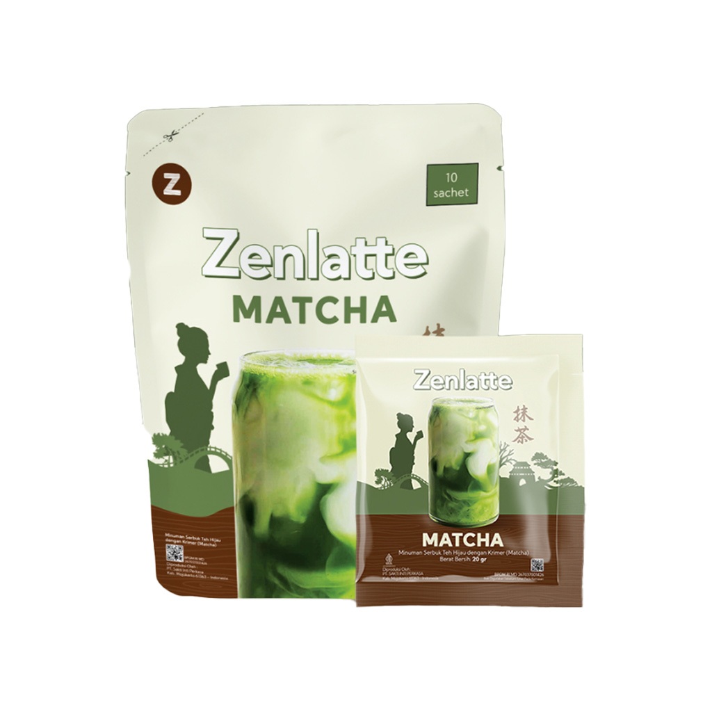 Jual Zenlatte Matcha / Minuman Serbuk Instant 10 s 20 Gr | Shopee Indonesia