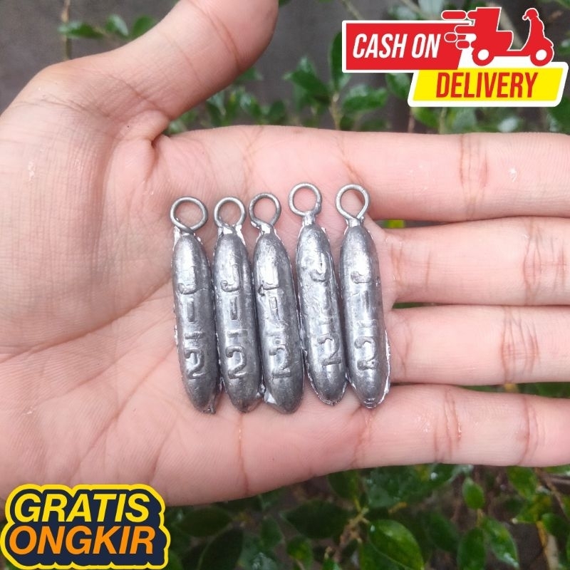 Jual TIMAH/PEMBERAT/SINKER J 1/2 (16gr) UNTUK MANCING MANDAS RINGAN ...