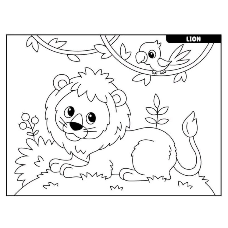 Jual Gambar mewarnai Sketsa Animasi Hewan (Random) isi 30 lembar ...