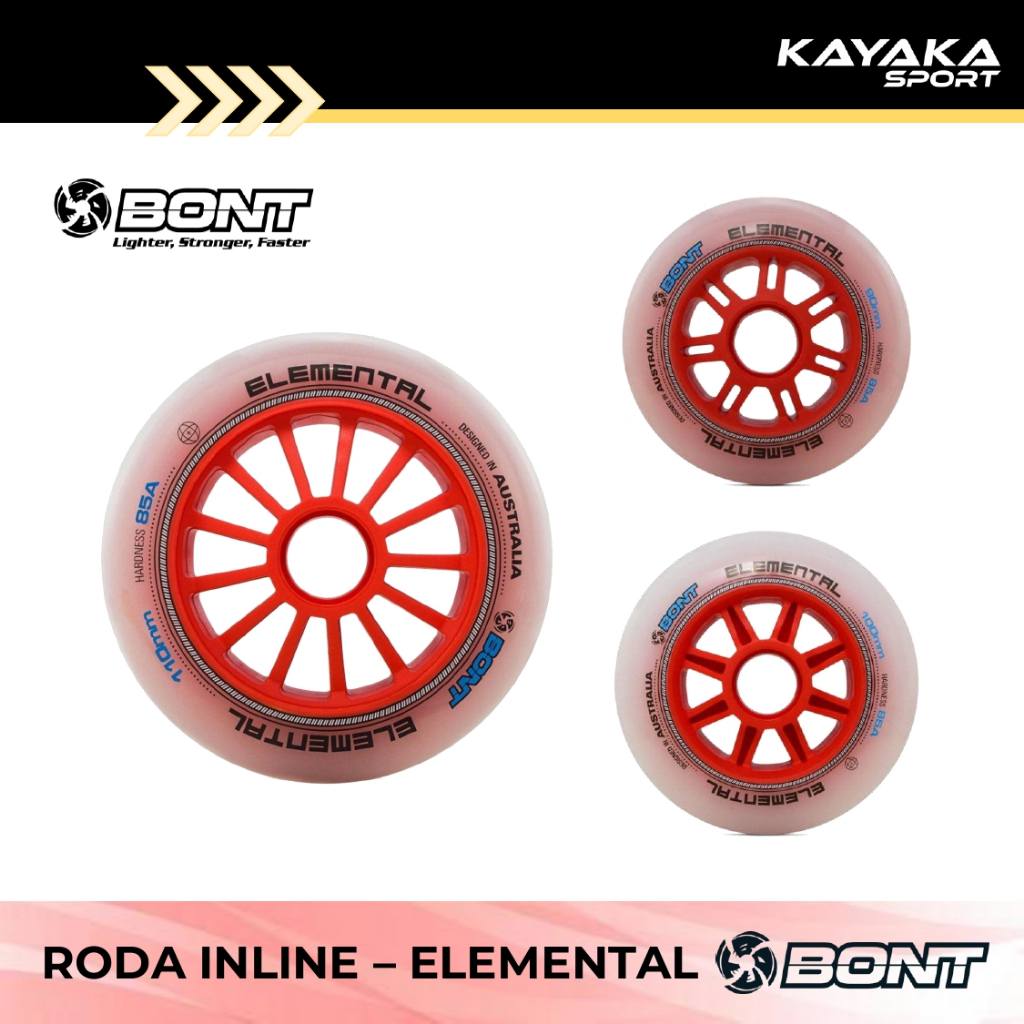 Jual BONT Inline Skate Wheel Sepatu Roda Speed - ELEMENTAL | Shopee ...