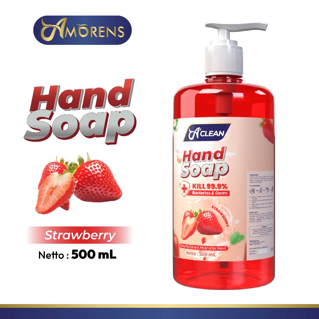 Jual AMORENS Sabun Cuci Tangan / Hand Soap Anti Bacterial 500ml ...