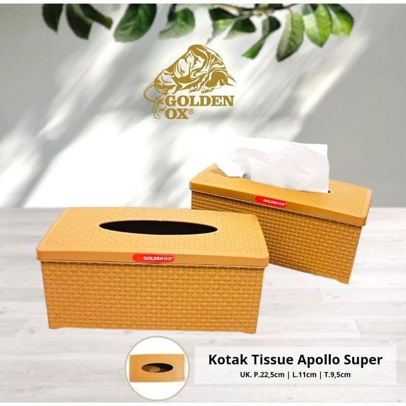 Jual Kotak Tempat Tisu Plastik motif Rotan Modern / Kotak Tisu Tissue ...