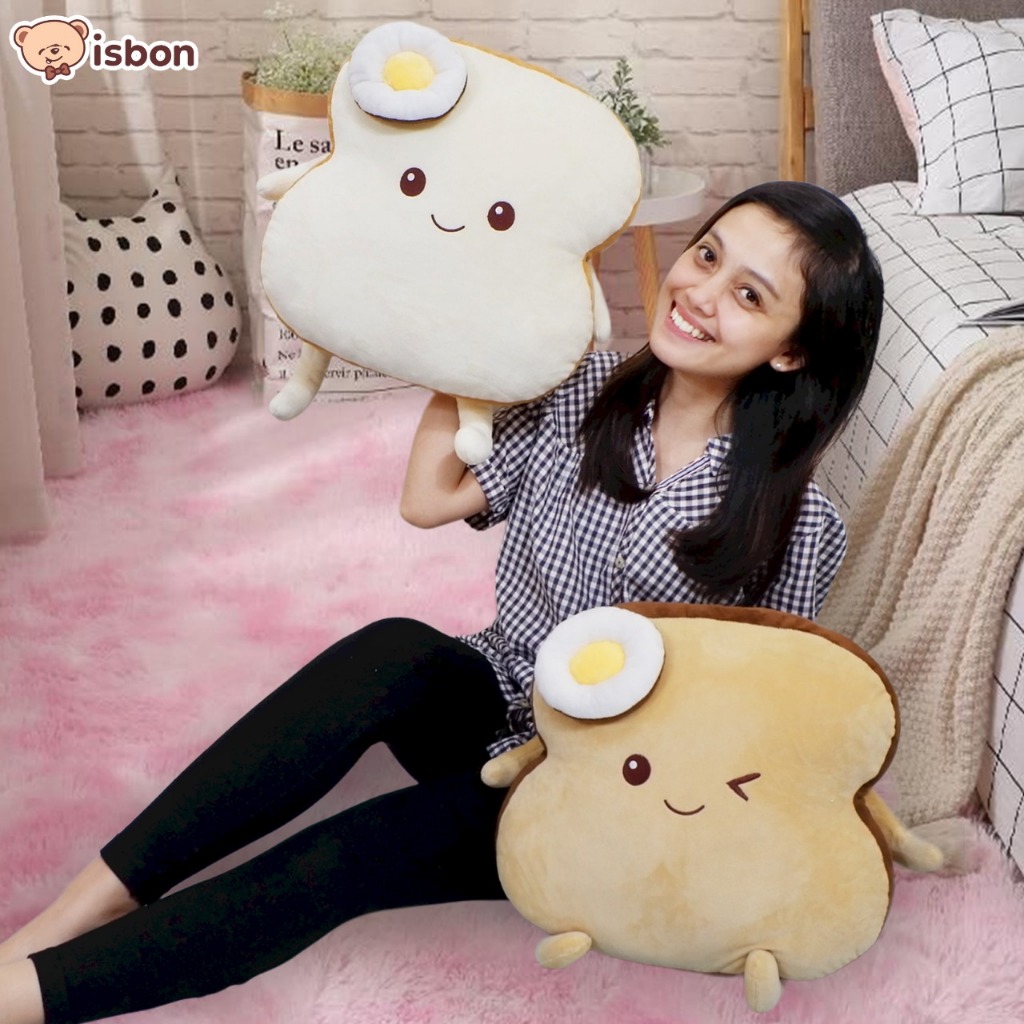 Jual ISTANA BONEKA Roti Tawar Squishy Bantal Tidur Lucu Cushion Bread ...