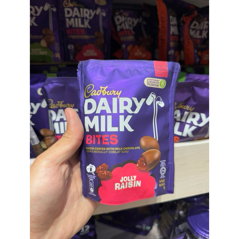 Jual cadbury bites raisin / almond / hazelnut 50gr | Shopee Indonesia