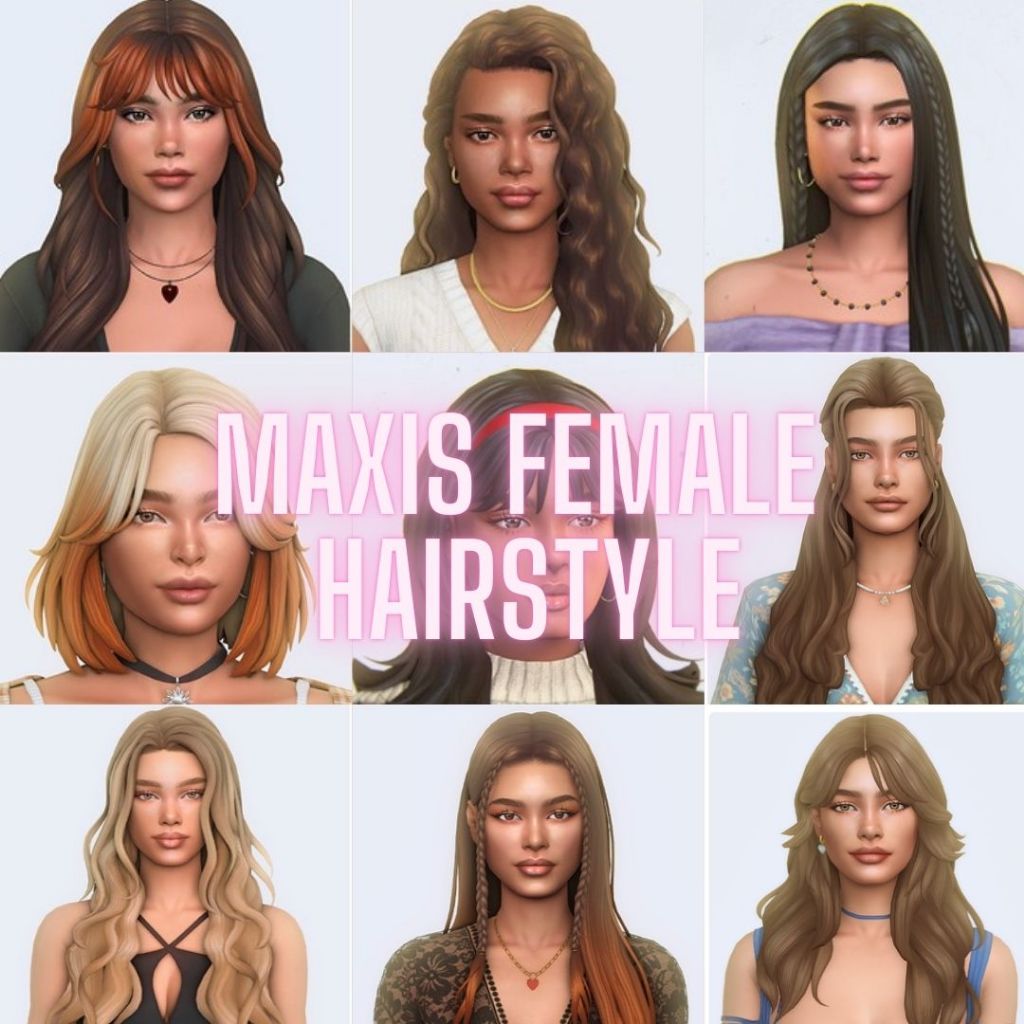 Jual 400+ CC VIP MAXIS HAIRSTYLE THE SIMS 4 FEMALE MALE CHILD INFANT ...