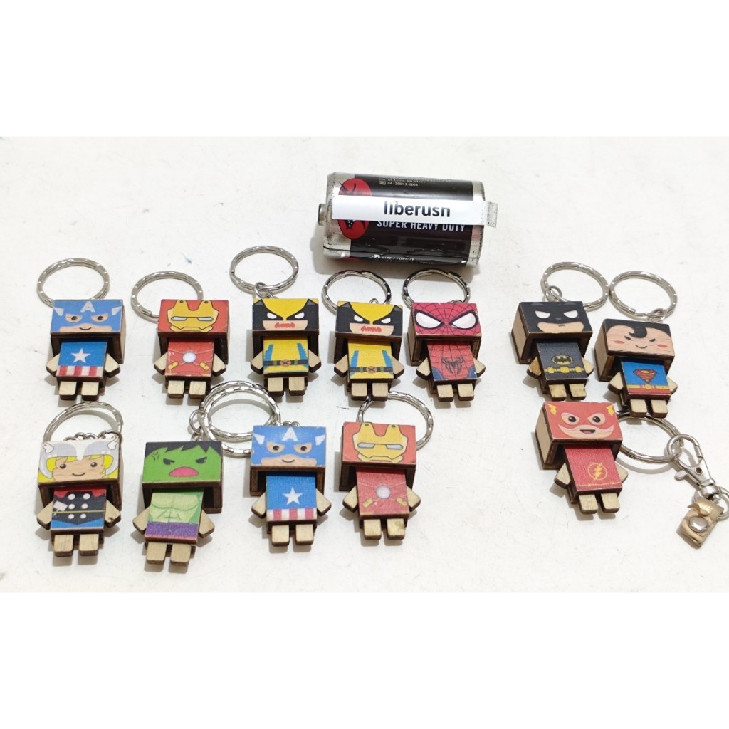 Jual Set danbo marvel captain america iron man wolverine spider man ...