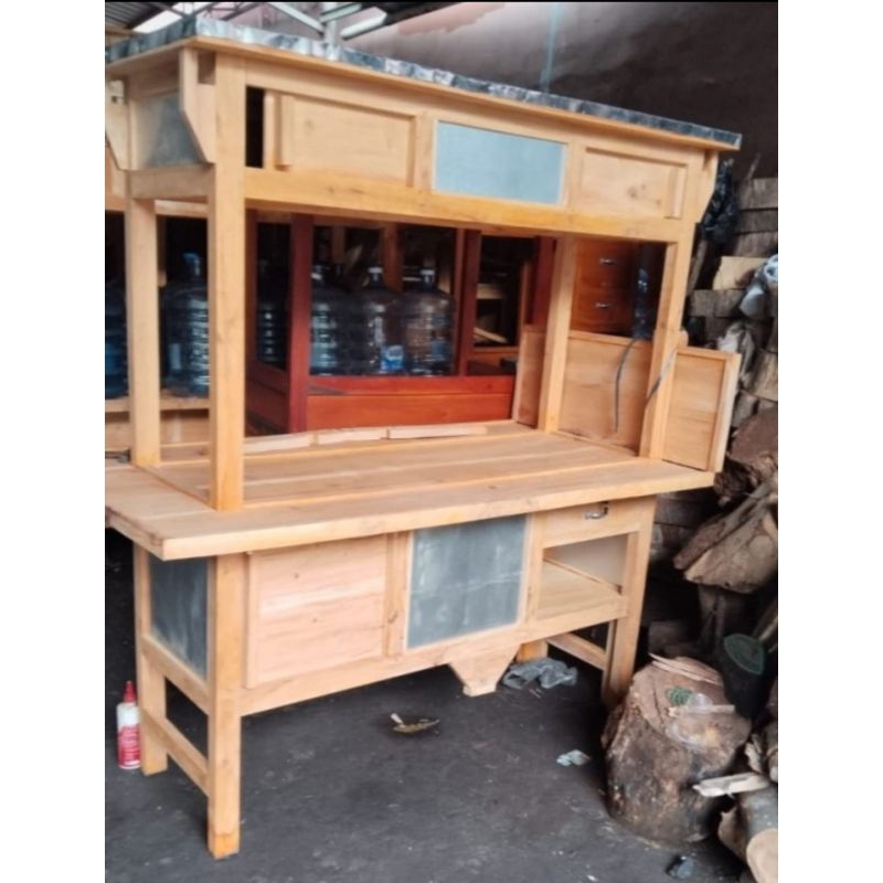 Jual Rombong Kayu, Gerobak Angkringan, Rombong Minimalis, Gerobak