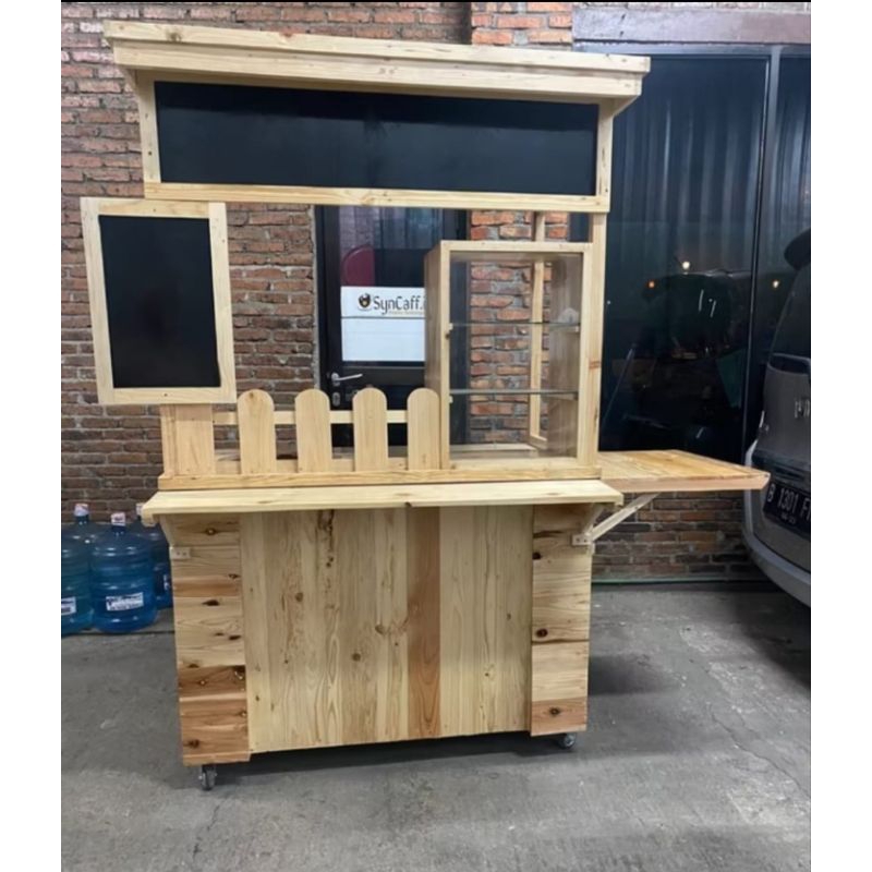 Jual Rombong Kayu Panjang 120 cm | Rombong Kantin | Gerobak Kantin ...