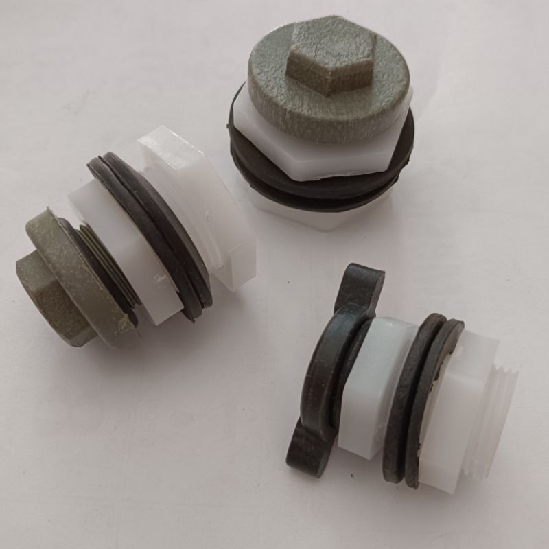 Jual [SATU PAKET] DRAT MUR TOREN + PLUG TUTUP DOP TOREN 1/2; 3/4 DAN 1 ...