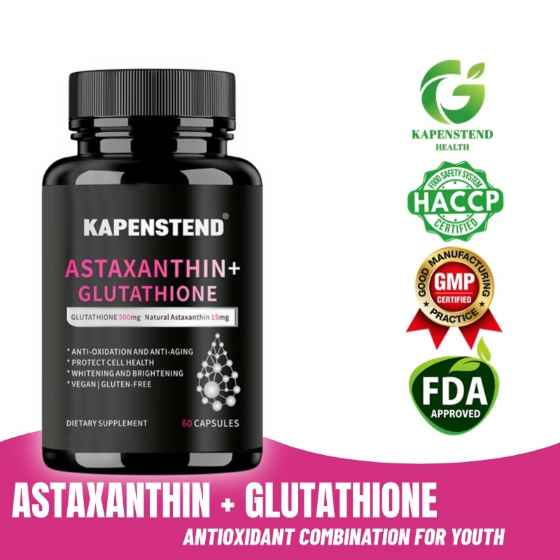 Jual Astaxanthin + Glutathione, Antioksidan, Pembersih Detoks, Kerutan,  Pertumbuhan Rambut dan Kulit Sehat