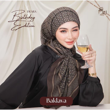 Ready Stok Hijab Segi Empat Premium Deara Birthday Edition Pattern Malaysia (Spesial Lebaran)