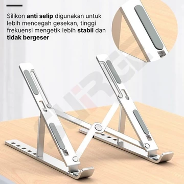 Stand Laptop Tablet Alumunium Portable Foldable