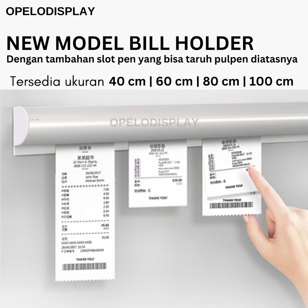 Jual BILL HOLDER / PENJEPIT NOTA / RECEIPT HOLDER ALUMINIUM ANTI KARAT ...