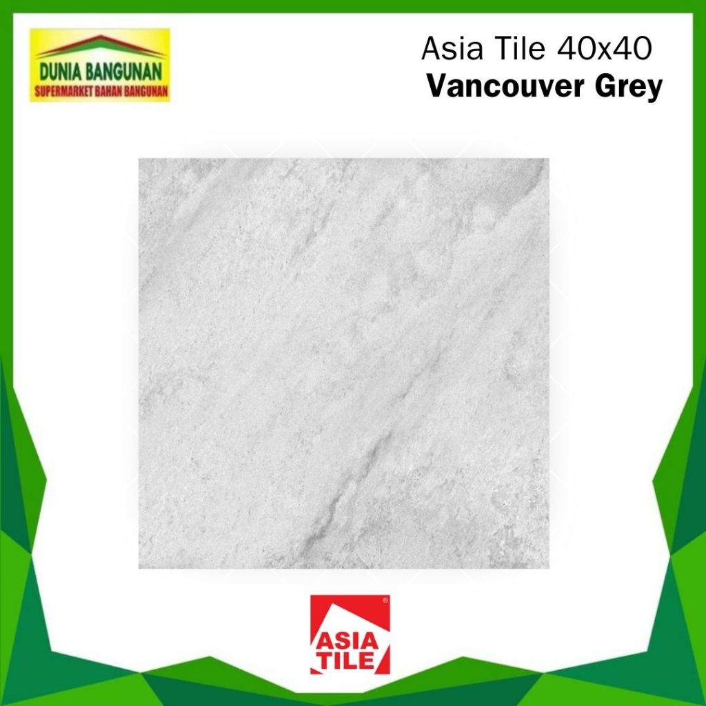 Jual Keramik Lantai Dinding Asia Tile Vancouver Grey 40x40 Keramik ...