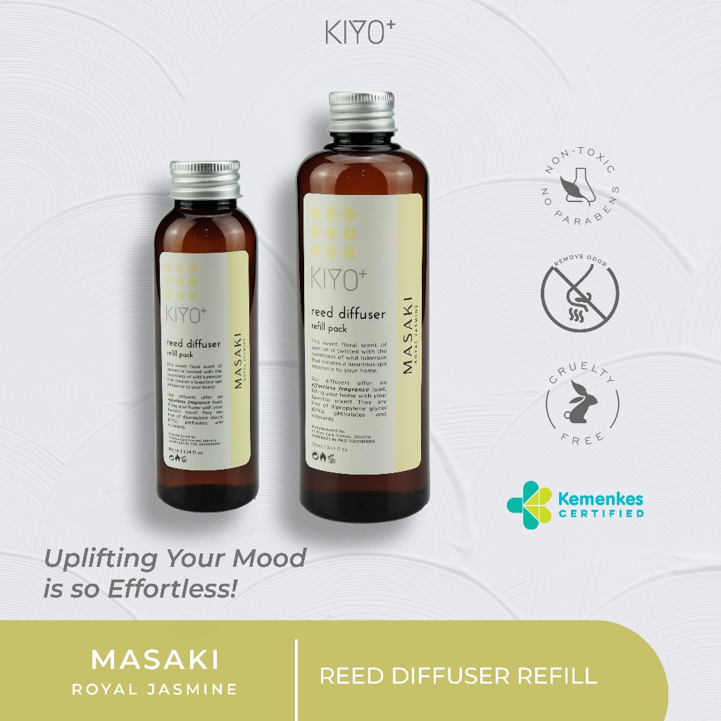 Jual KIYO+ Reed Diffuser Refill MASAKI / Royal Jasmine | Shopee Indonesia