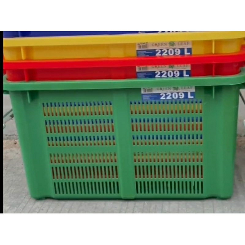 Jual Box Container Green Leaf 2209 L Plastik Tebal Kuat Keranjang Tris ...
