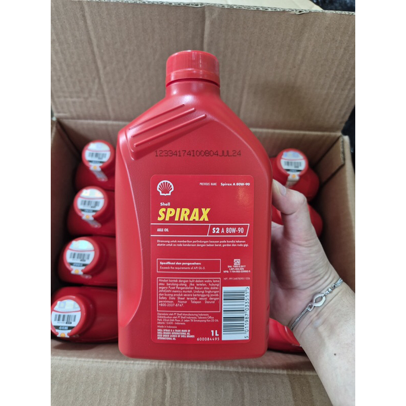 Jual Shell Spirax S2 A SAE 80W-90 1 Liter API GL-5 Oli Transmisi Manual ...