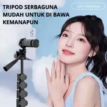 Neepho 2588 Tripod Multifungsi Photography Kamera Cellphone DSLR Aluminium Holder Accessories