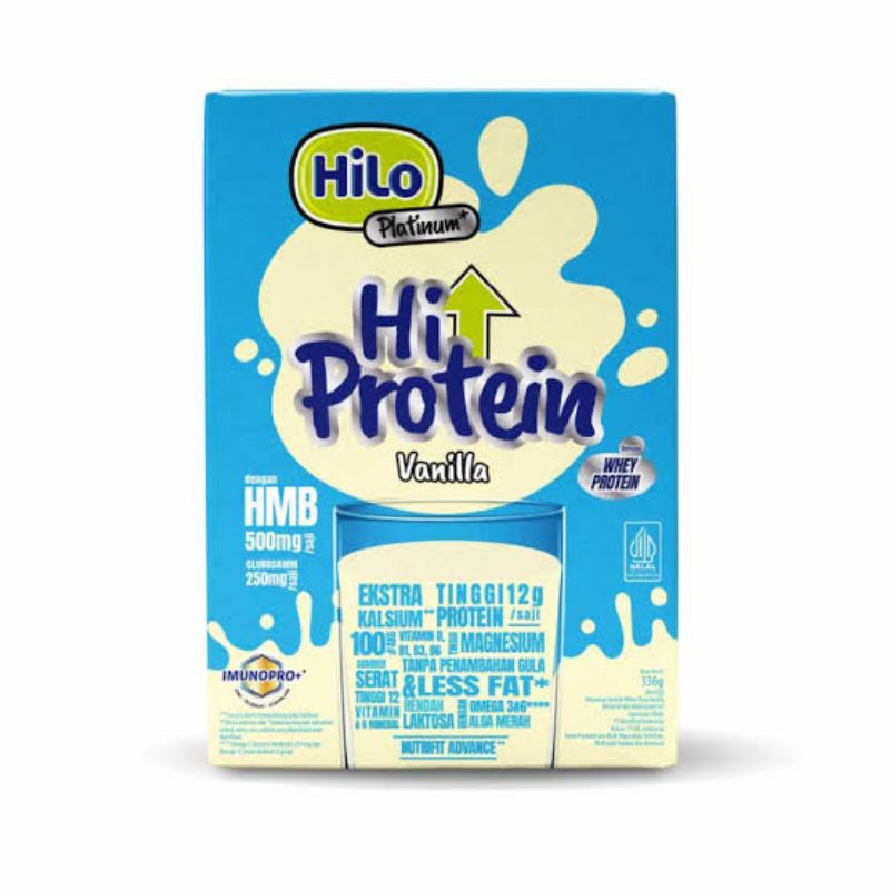Jual HiLo Platinum HMB RASA VANILA 336g (8Sachet) | Shopee Indonesia