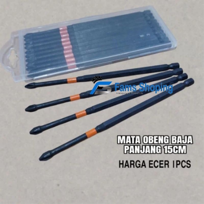 Jual MATA OBENG IMPACT PANJANG 15CM BAHAN BAJA MATA OBENG AGNGIN PH2 ...